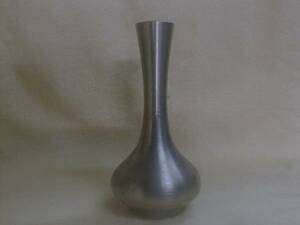 錫製　PEWTER 97%　Selangor　18x8.5cm　370g　一輪挿し花瓶