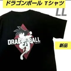 新品未使用 ドラゴンボール孫悟空 半袖Tシャツ 黒 ロゴプリント LLサイズ