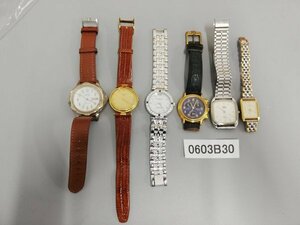 0603B30　腕時計　ジャンク品　おまとめ6点　GUESS　Christian Dior　など