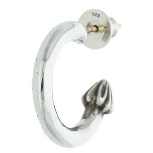 クロムハーツ Chrome Hearts HOOP PLAIN/プレーンフープ シルバーピアス 中古 GZ11