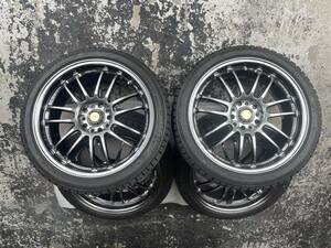 新品タイヤ付！RAYS　VR RE30　FORGED　ボルク　VOLK RACING　18インチ7.5J+50　5H　PCD112 　RODESTONE　HP02 225/40R18 88Q　4本セット