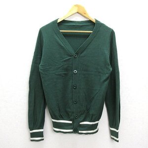 A■ソフネット/SOPH NETニットカーディガン■緑【S】MENS/オールドスクール