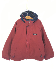 キッズ 古着 98s Patagonia 2way パデット ナイロン シェル ジャケット 10歳位 古着