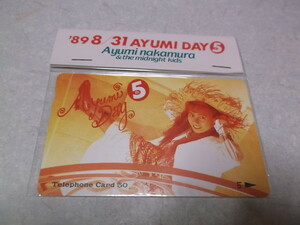 ★　中村あゆみ　AYUMI DAY 4th　【　テレカ　テレフォンカード　】　新品♪