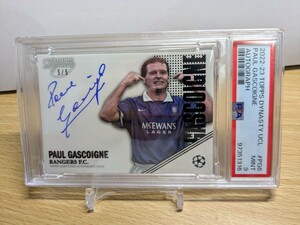 【 ガスコイン / Paul Gascoigne】直筆サインカード◆2022-23 Topps Dynasty UEFA Auto 5/5 ◆5枚限定◆PSA◆on card