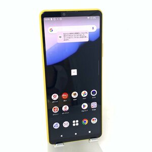 【中古】SONY/Xperia 10 Ⅲ (SO-52B)/128GB/YELLOW/良好/34297