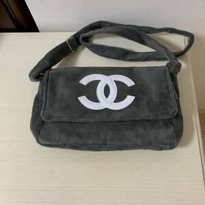 シャネル ノベルティ パイル地ロゴショルダーバッグ ポシェット ココマーク CHANEL PRECISION