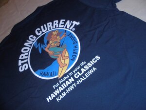 ＳＴＲＯＮＧ ＣＵＲＲＥＮＴ プリントＴシャツ サーフガール ネイビーＬ