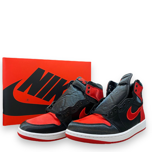 28.5cm NIKE WMNS AIR JORDAN 1 RETRO HI OG Satin Bred スニーカー レッド ブラック FD4810-061 ナイキ ウィメンズ エアジョーダン