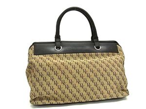 1円 BOTTEGA VENETA ボッテガヴェネタ キャンバス×レザー ハンドバッグ トートバッグ レディース ブラウン系 FL3350