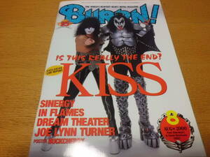 音楽 ◆ BURRN! 2000年8月号 ◆ KISS イン・フレイムス ドリーム・シアター ジョー・リン・ターナー buckcherry