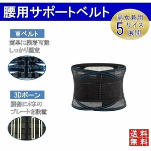 腰用 サポートベルト 【XXLサイズ】 コルセット 腰 サポーター 腰ベルト 腰椎コルセット 腰椎サポーター 腰椎ベルト 区分C LB-232-XXL