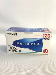 S7238/日立マクセル maxell VHS ビデオカセットテープ ハイグレード T-120HGX VHSビデオテープ【保証あり】240823