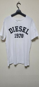 中古 DIESEL デーゼル 白 Tシャツ XL