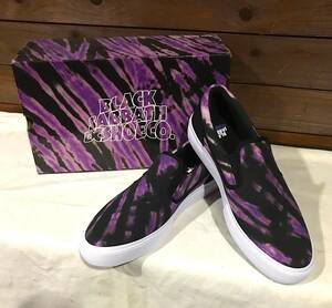 スニーカー/SLIP-ON【DC SHOES x BLACK SABBATH】SABBATH MANUAL SL/us10/28cm/PURPLE/Master of Reality/ブラック・サバス/スリッポン