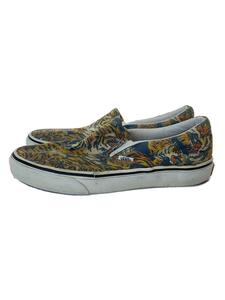 VANS◆スリッポン/ローカットスニーカー/US9/イエロー×ネイビー