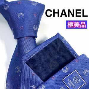 極美品 CHANEL シャネル　ネクタイ　高級シルク　ココマーク　希少