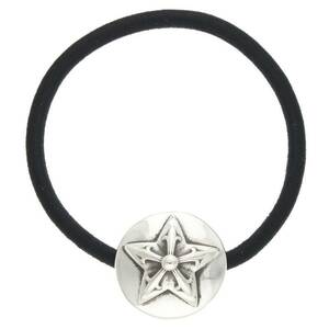 クロムハーツ Chrome Hearts HAIRBAND/スターボタンヘアゴム シルバーコンチョ 中古 SS07