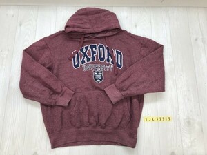 COLLEGE STORE メンズ OXFORD フーディー パーカー S 杢レッド