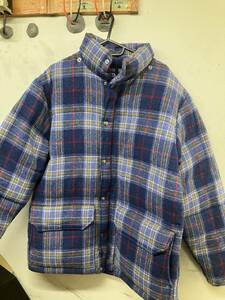 中古品フード欠品THE NORTH FACE *HARRIS TWEED ノースフェイス　ハリスツイード　ダウンジャケットM　パープルレーベル