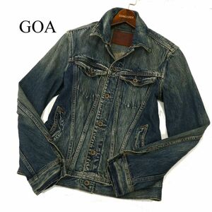 GOA ゴア 通年 USED加工★ デニム ジャケット Gジャン Sz.1　メンズ　C4T00361_1#O