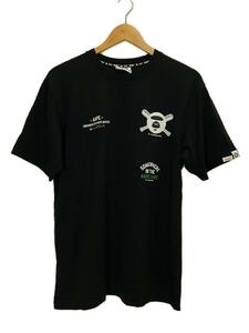 AAPE BY A BATHING APE◆Tシャツ/L/コットン/BLK/AAPTEM1289XXK