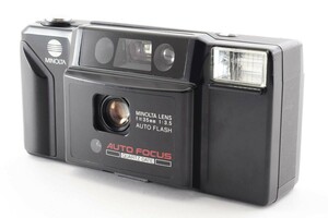 2379 【難あり品(ジャンク）】 Minolta AF-E 35mm Film Point and Shoot Camera Black ミノルタ コンパクトフィルムカメラ 1024