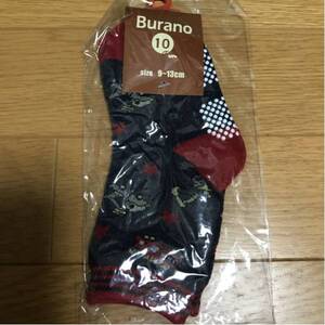 新品未使用　Burano 働く車柄靴下 9～13cm ネイビー