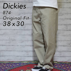 ディッキーズ Dickies 874 Original Fit オリジナルフィット ストレート ワークパンツ チノパン W38 L30 カーキ ベージュ 20202505