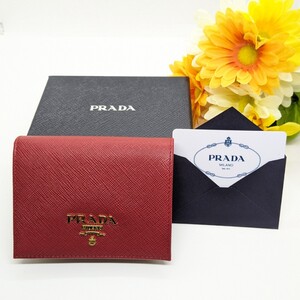 プラダ PRADA 2つ折財布 スナップ式コインケース サフィアーノ レディース