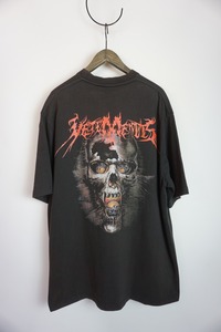 希少 正規 16AW VETEMENTS ヴェトモン 限定 OVERSIZED HEAVY METAL TEE オーバーサイズ ヘビーメタル スカル Tシャツ 半袖 黒S 本物1224N▲