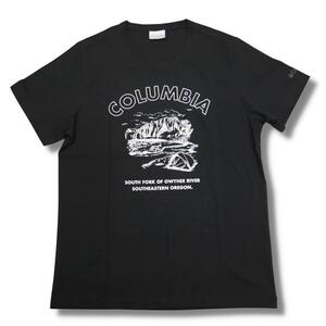 即決☆コロンビア テント グラフィック Tシャツ BLK/Mサイズ 半袖 ブラック 黒 M 速乾 ドライ UPF25 紫外線カット キャンプ Columbia