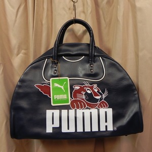 激レア デッドストック ★ 70s 80s PUMA プーマ 国産ヴィンテージ ビニールレザー ボストンバッグ 鞄 バッグ カバン レトロ 当時物 ★h