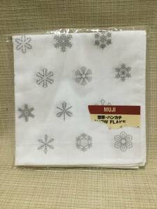 雪華 ハンカチ 【MUJI/無印良品】 SNOW FLAKE