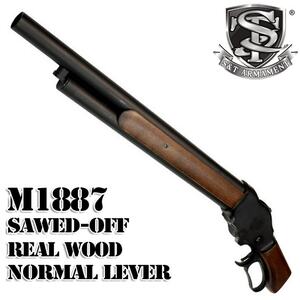 【12月入荷予約】S&T ウィンチェスター M1887 ガスショットガン ソードオフ リアルウッド（排莢式）