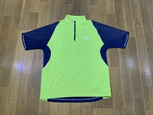 adidas/アディダス ゴルフ 半袖 ジップシャツ M