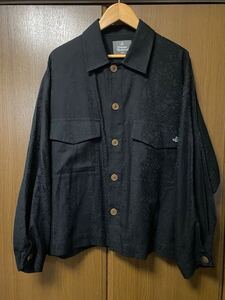 vivienne westwood man RANDOM LINE ORB フィールドシャツ 総柄 ジャケット オーバサイズ