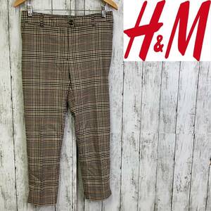 H&M★エイチアンドエム★レディース チェック パンツ★サイズ36　9-45