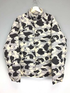 A BATHING APE アベイシングエイプ 1stカモ 猿迷彩 CLASSIC DOWN JACKET クラシックダウンジャケット サイズL クリーニング済み