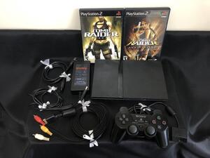 PS2 SCPH-75001 北米版 本体 トゥームレイダー アニバーサリー Tomb Raider Anniversary Underworld