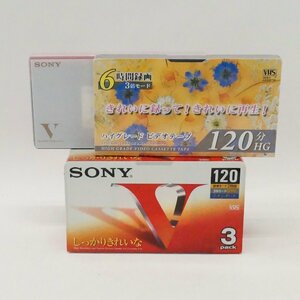 未使用 SONY ソニー VHS 等 ビデオテープ 5パック まとめ売り