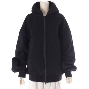 【バレンシアガ】Balenciaga　23年 キャメル×ナイロン ジップアップ パーカー 750965 ネイビー XXS 【中古】【正規品保証】203075