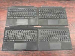 S2136) ジャンク Microsoft Surface Pro マイクロソフト 純正キーボード Model:1725 タイプカバー 日本語キーボード 4個セット（丙3）