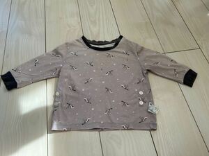 【UNIQLO BABY】上のみユニクロルームウェア80☆ユニクロベビーパジャマキッズ