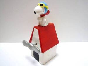 1988年　ビンテージ　SNOOPY　スヌーピー　陶器製　オルゴール　WILLITTS　フライングエース