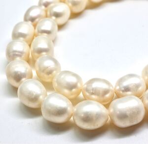 1円〜!!《本真珠ネックレス》D約43.5g 約42.0cm 約pearl necklace jewelry パール DA0/DA0.M210