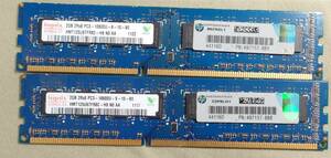 KN617 hynix PC3-10600U-9-10-B0 2GB 2枚