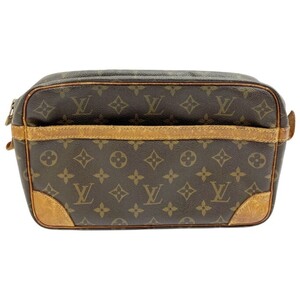 ◆◆ LOUIS VUITTON ルイヴィトン セカンドバッグ コンピエーニュ モノグラム M51845 ブラウン 全体的に状態が悪い