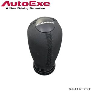 オートエグゼ シフトノブ アクセラ BM系 マツダ ブラックステッチ 本革 AutoExe A1396-08