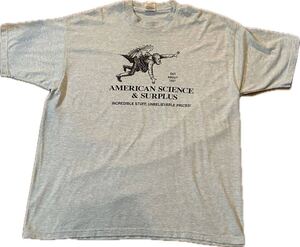 企業物 USA製 Vintage 90s AMERICAN SCIENCE & SURPLUS T-Shirt アメリカンサイエンス アンド サープラス Tシャツ ビンテージ アメリカ古着